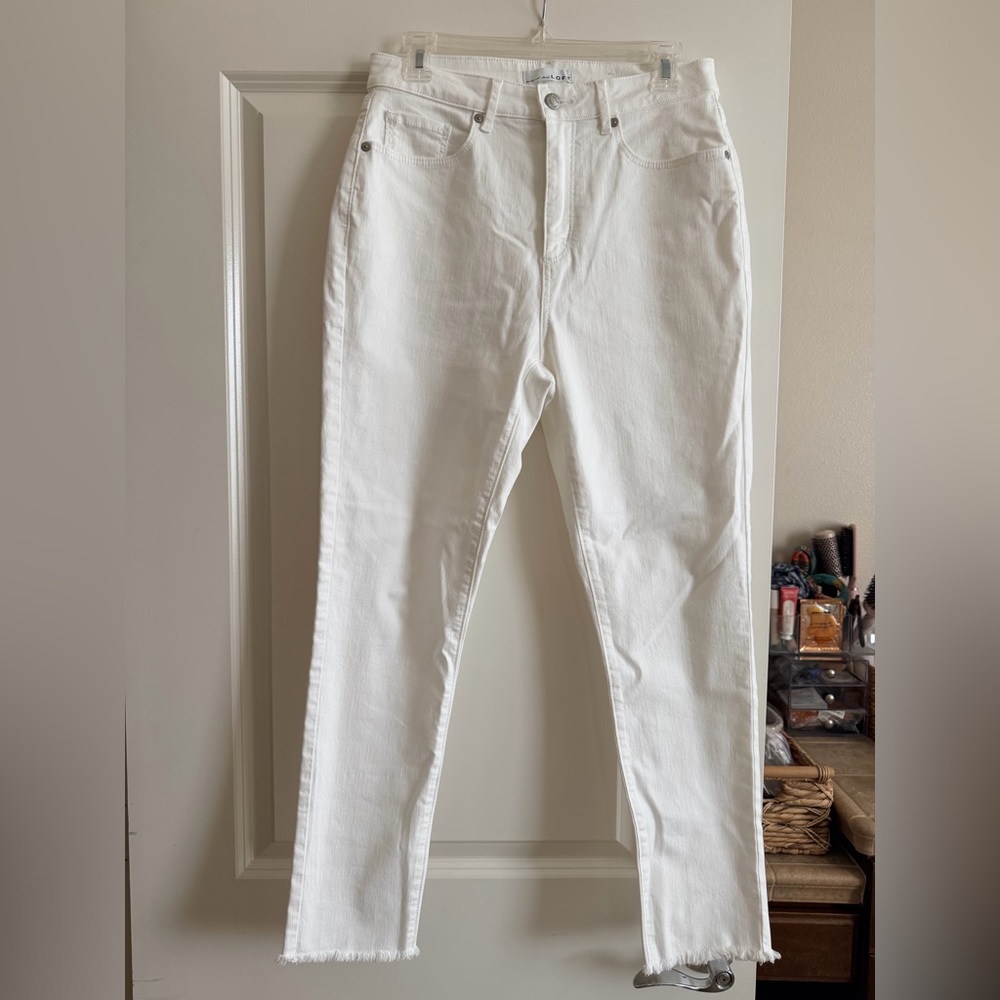 LOFT Women's Skinny White Jeans